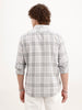 Slim Fit Checkered Shirt  | Grey