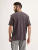 Oversized Fit Cut & Sew T-Shirt | Dark Grey
