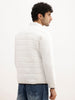 Solid Regular Fit Puffer Jacket | White