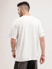 Oversized Embroidered Patch Pocket | White