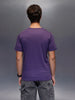 Men's Slim Fit Casual Graphic Tee  |  Purple