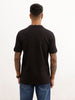 Regular Fit Cut & Sew Polo T-Shirt | Black