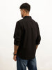 Solid Regular Fit Full Sleeve Shirt | Black