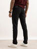 Solid Slim Fit Denim Jeans | Black