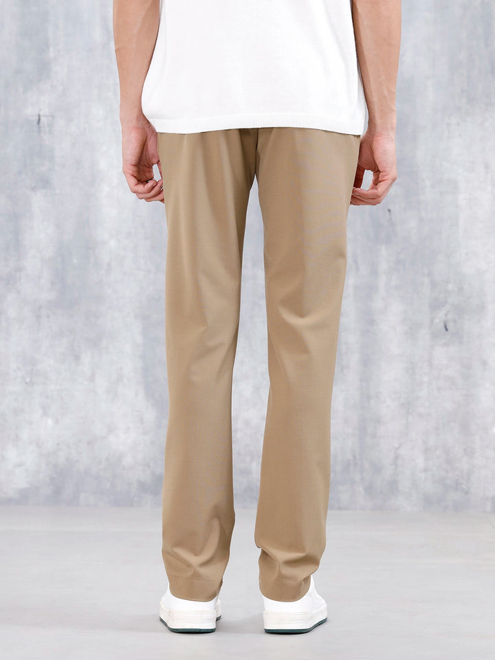 Men's Causla Slim Fit Trousers | Khaki