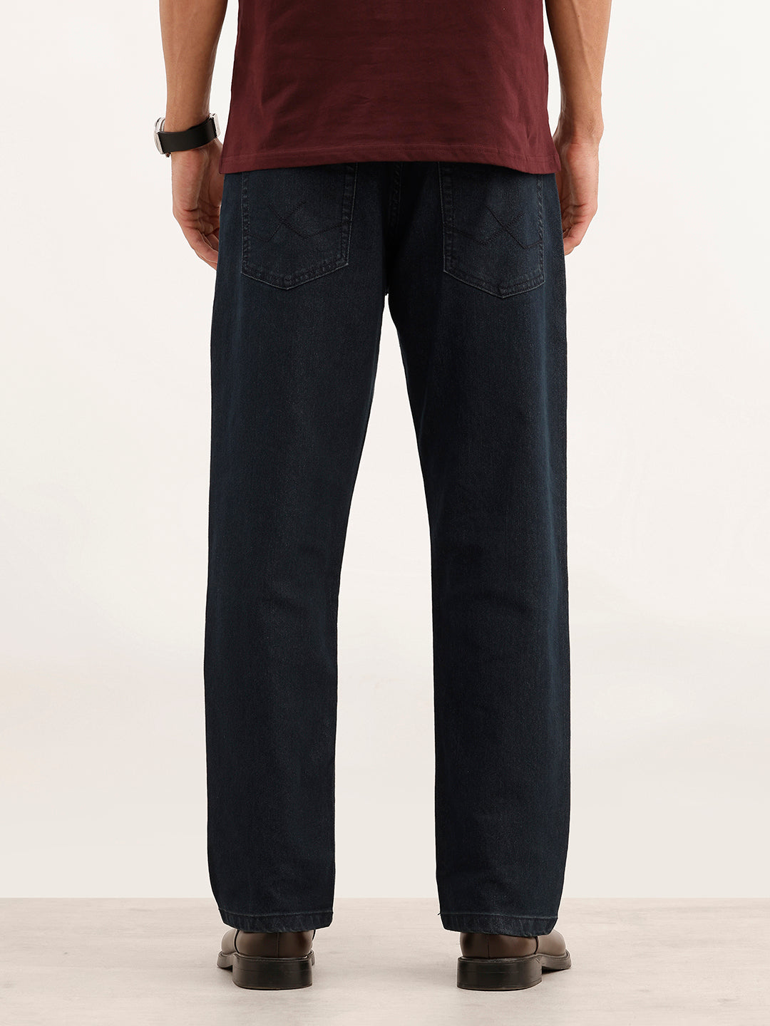 Relaxed Fit Denim Jeans | Dark Blue