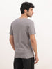 Slim Fit Foil Printed T-Shirt | Grey