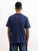 Comfort Fit Placement Printed T-Shirt | Blue