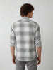 Regular Fit Checkered Shirt | Grey