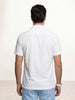 Solid Slim Fit Half Sleeve Shirt | White