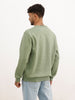 Comfort Fit Placement Printed Sweatshirt | Green