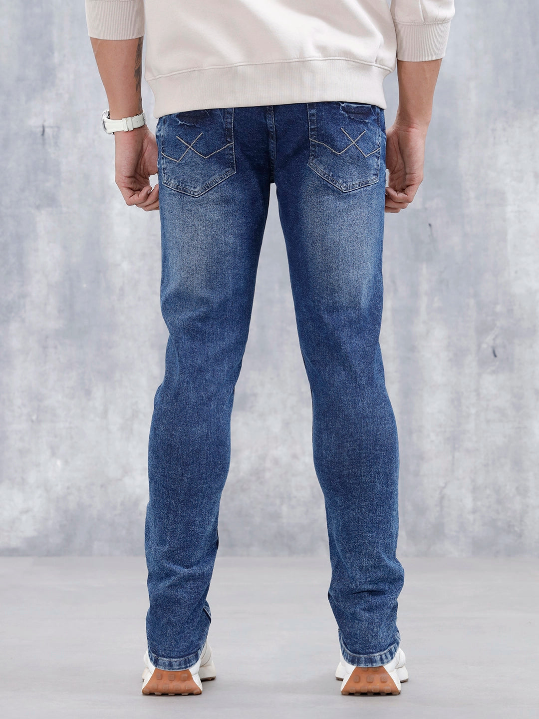 Men's Casual Slim Fit Jeans  | Dark Blue
