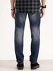 Slim Fit Distressed Denim Jeans | Blue