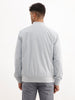 Solid Regular Fit Zipper Jacket | Grey
