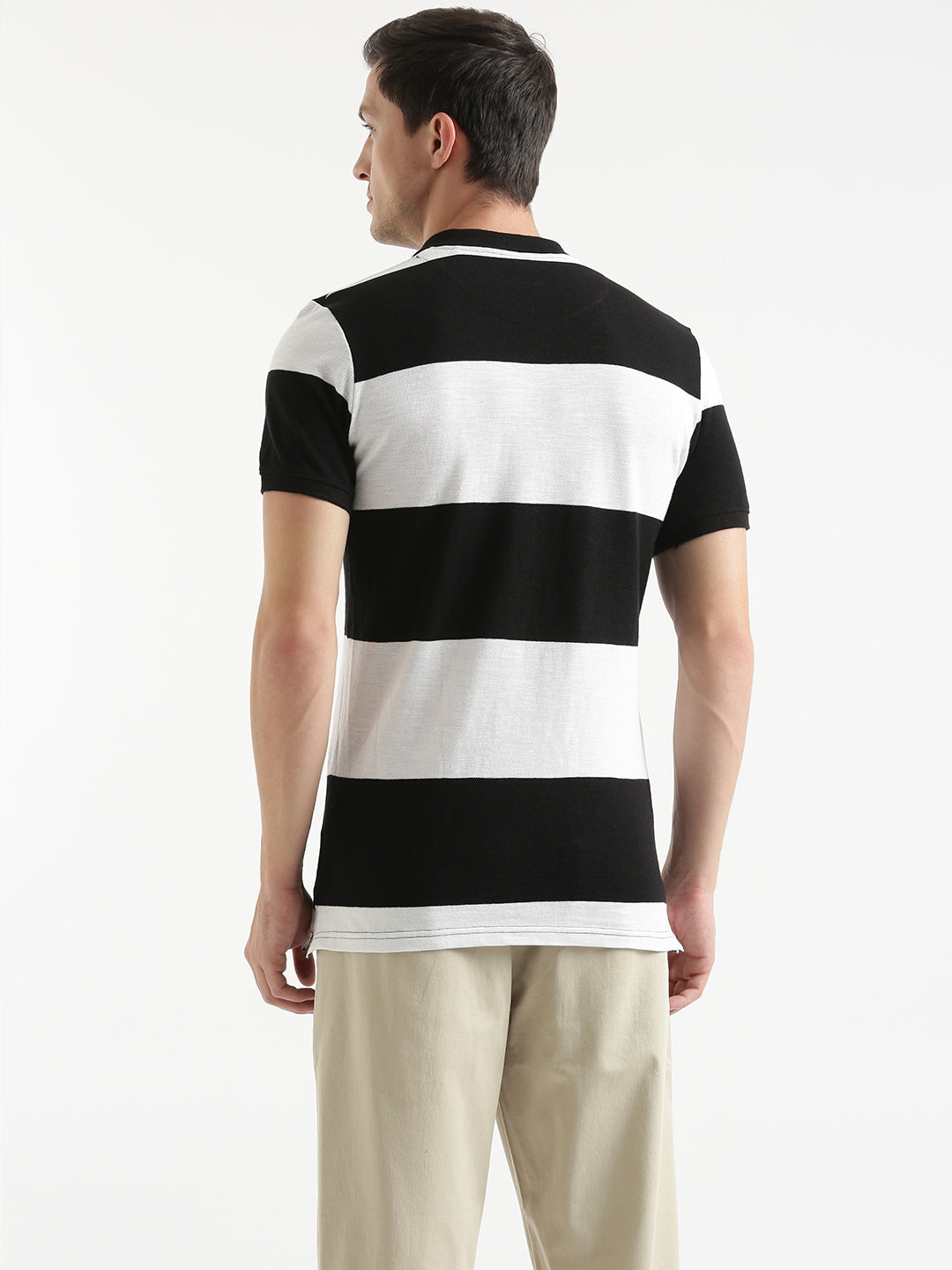 Striped Blocks Classic Polo T-shirt