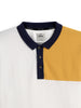 Colour blocked White Polo T-Shirt