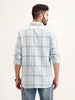 Textured Regular Fit Checkered Shirt | Blue
