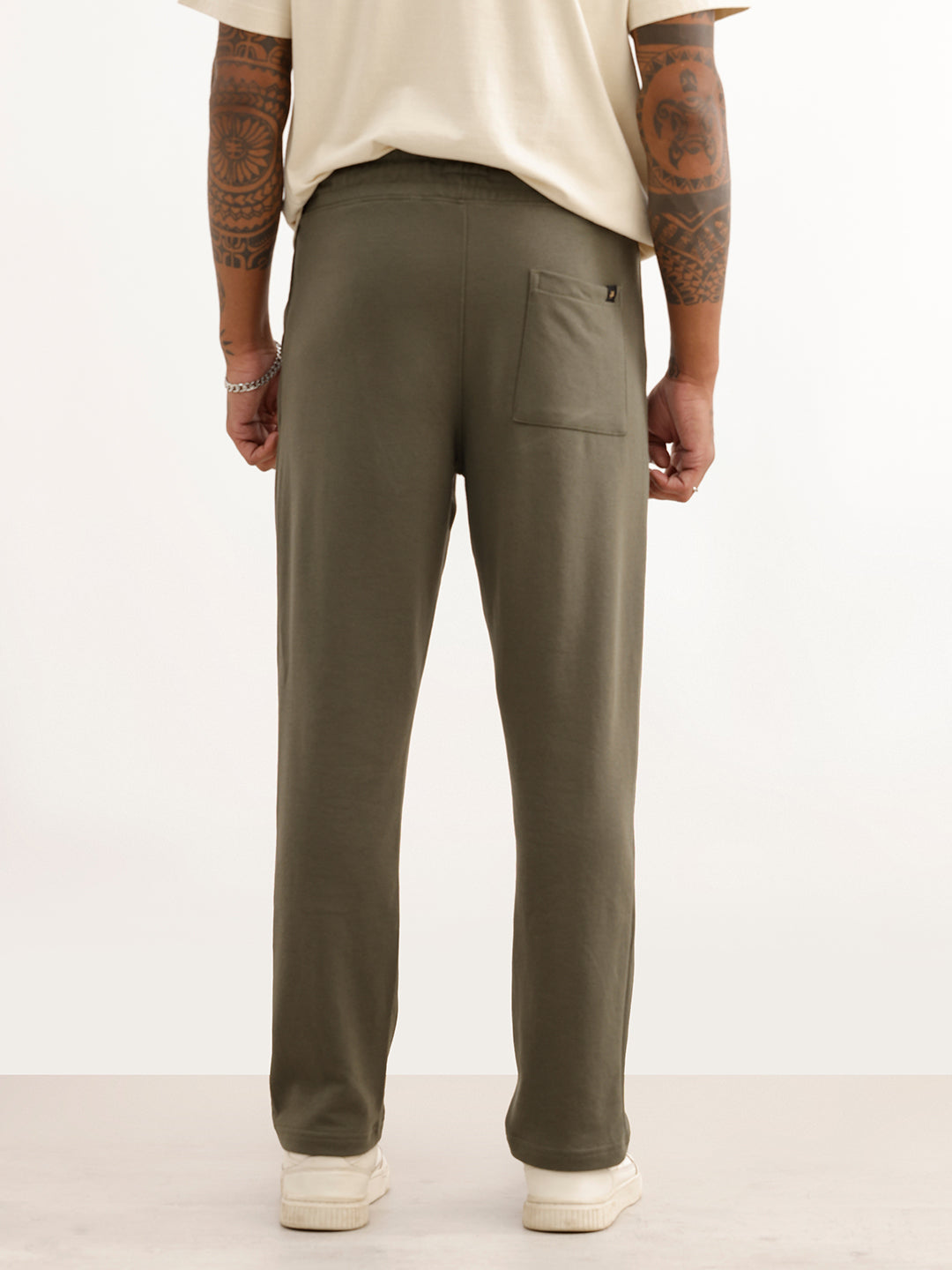 Classic Placement Printed Jogger | Olive