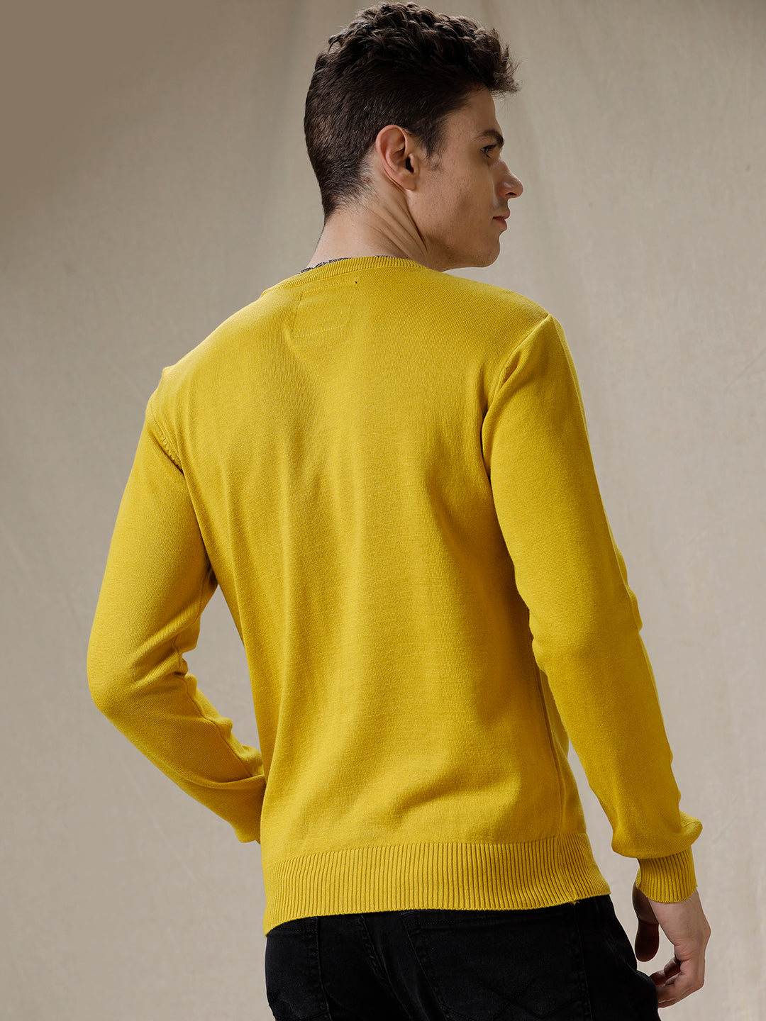 Yellow Cotton Pullover
