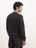 Textured Oversized Fit Knitted Sweater | Charcoal