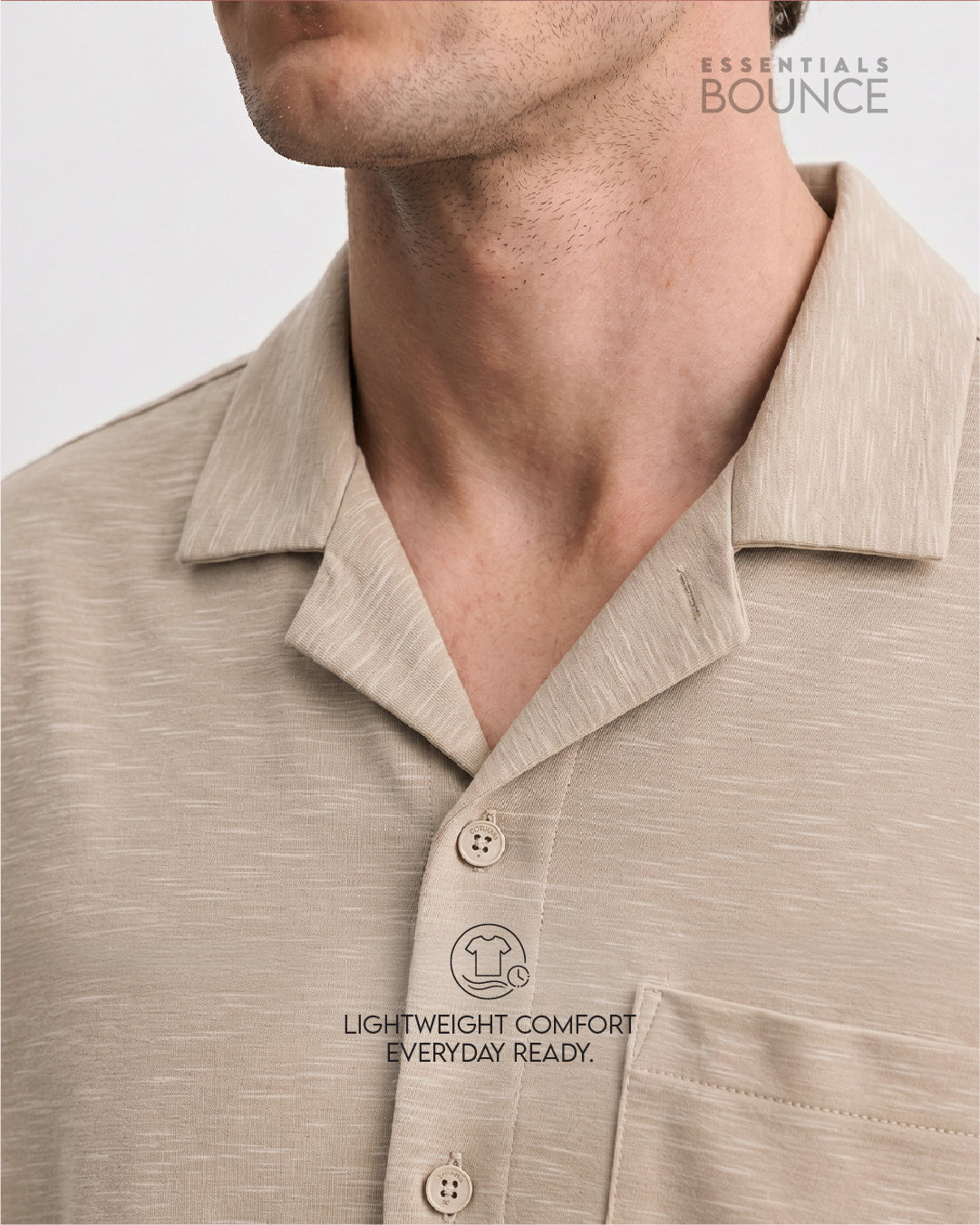 Essential Bounce Holiday Shirt | Essential |  Beige