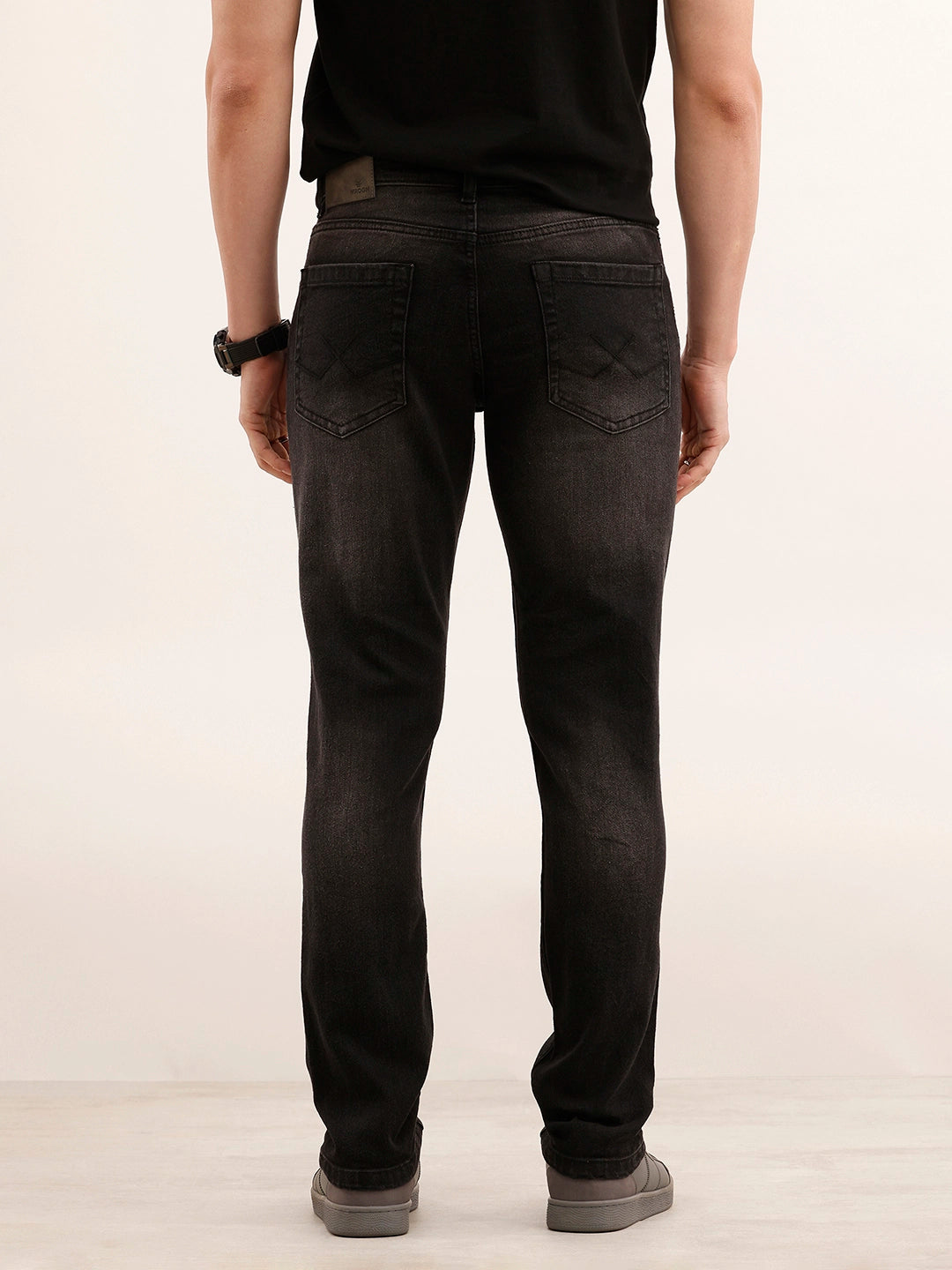 Faded Slim Fit Denim Jeans | Charcoal