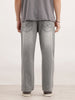 Loose Fit Faded Denim Jeans  | Grey