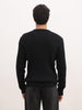 Textured Comfort Fit Knitted Sweater | Black
