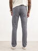 Solid Slim Fit Cotton Blend Trouser | Grey