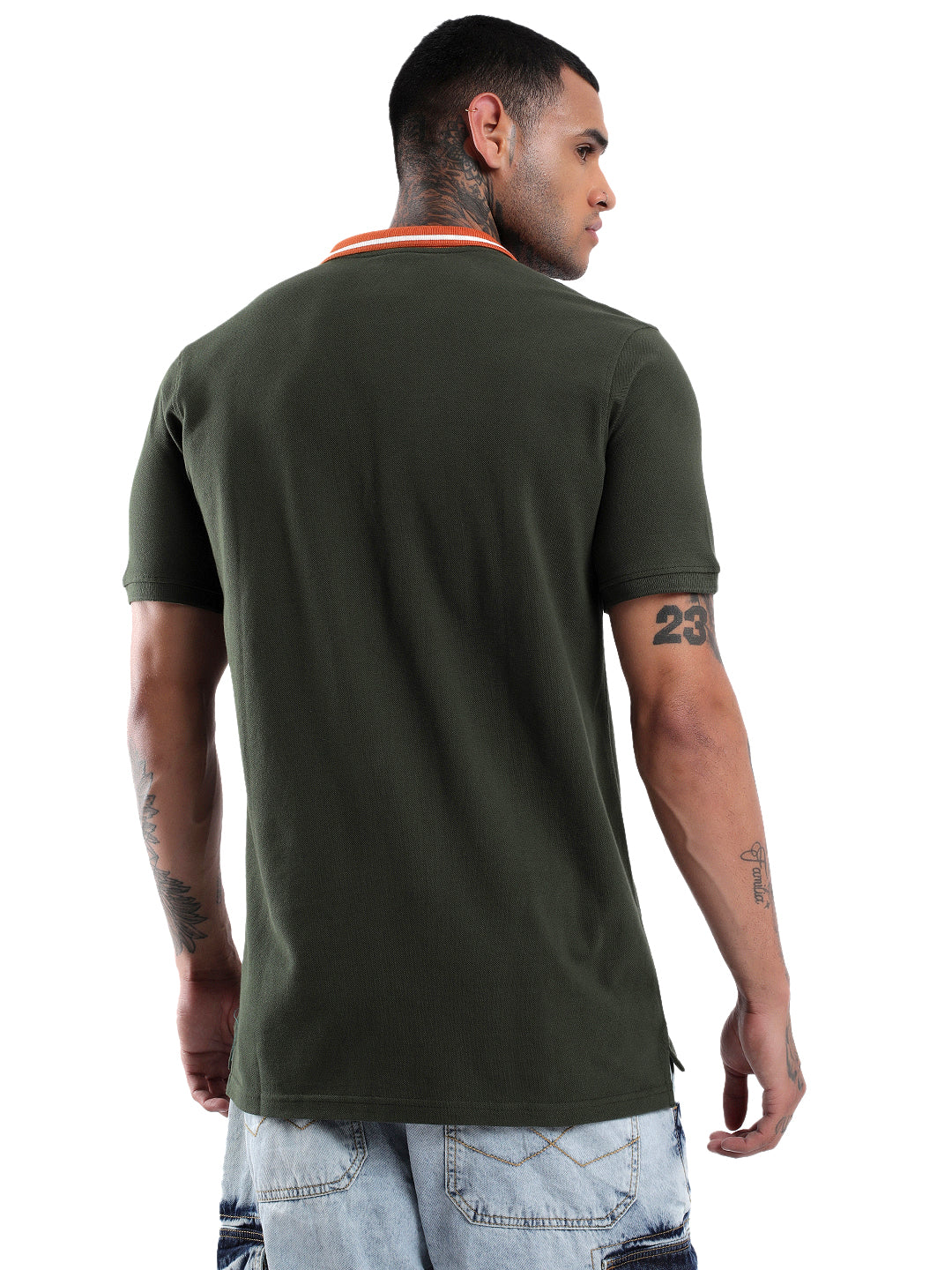 Olive Logo Play Polo T-Shirt