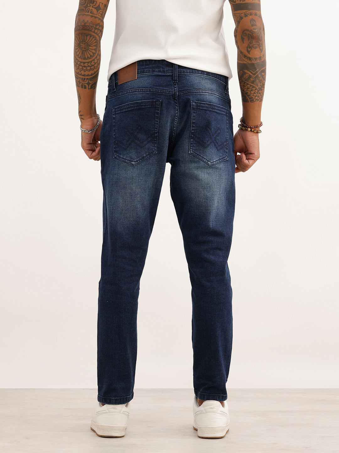 Slim Crop Fit Denim Jeans | Blue
