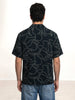 Comfort Fit AOP Half Sleeve Shirt | Navy Blue