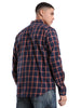 Elite Navy Checked Long Sleeve Shirt