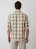 Classic Double Pocket Checkered Shirt | Beige