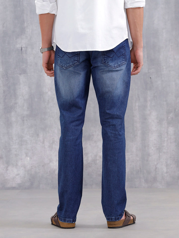 Mild Distressed Straight Fit Jeans | Dark Stone