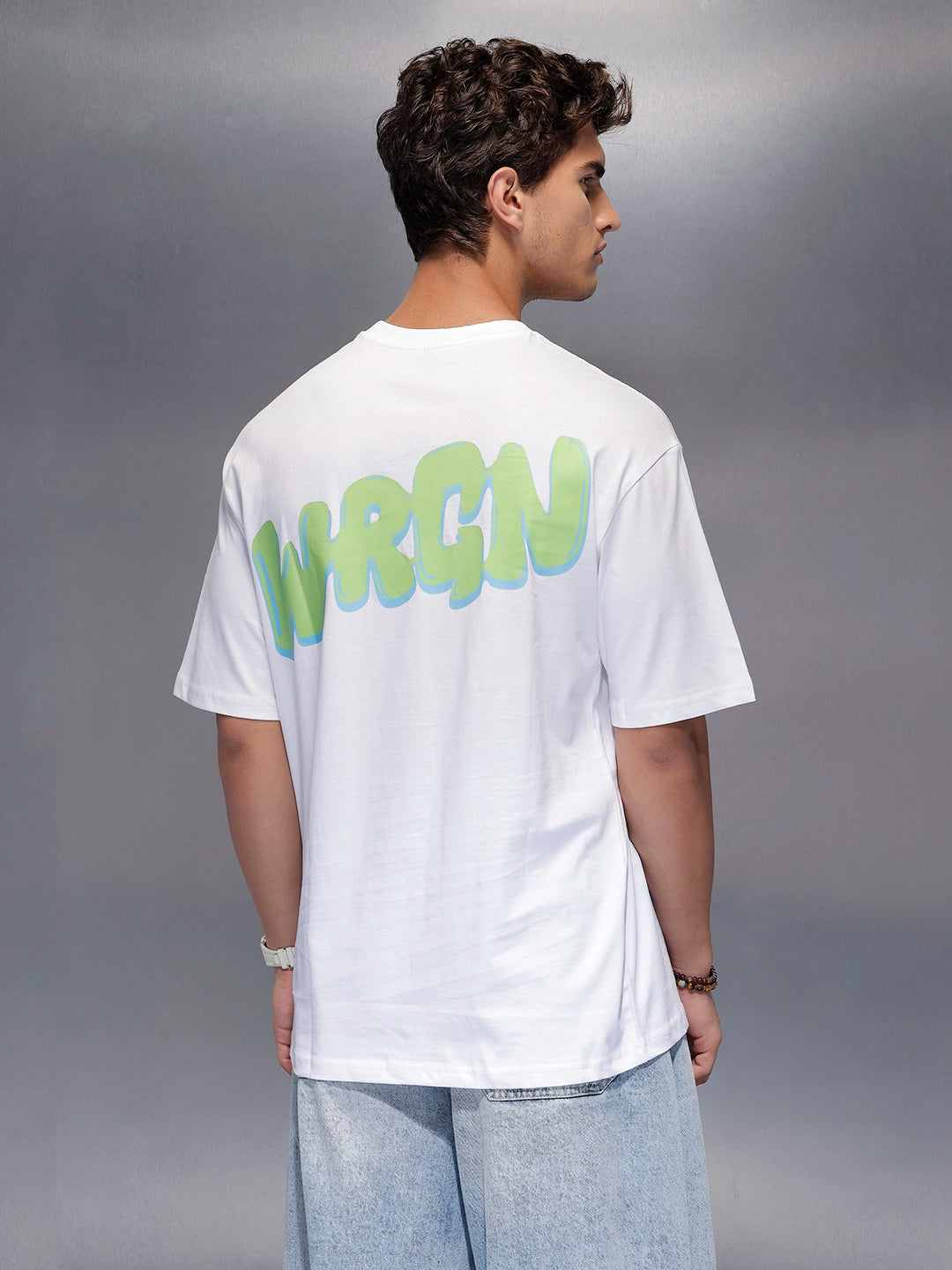 Classic Back Printed T-Shirt   |  White
