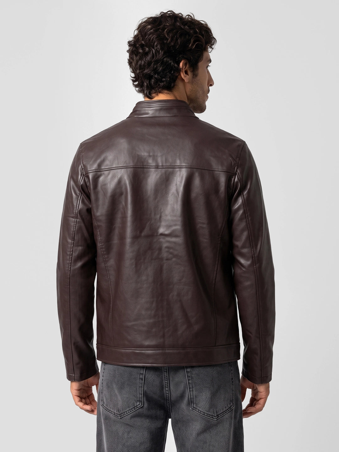 Solid Slim Fit Jacket | Black | WHJK5137