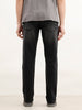 Straight Fit Faded Denim Jeans | Black