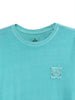 Aqua Crew Neck Patch T-Shirt