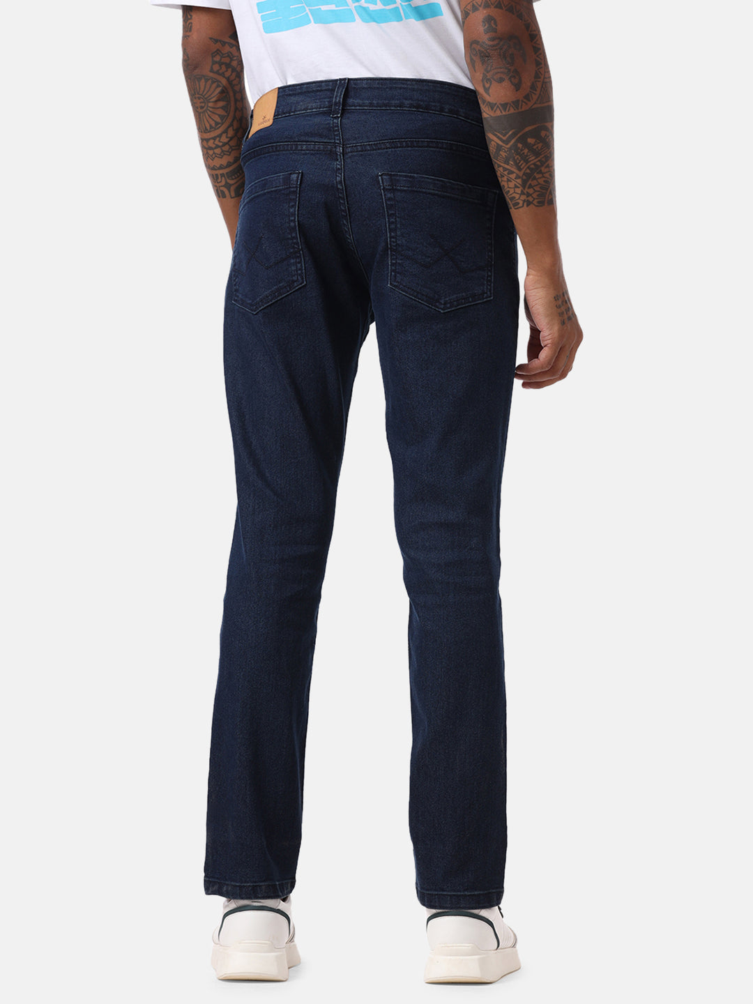 Basic Blue Five Pocket Jeans