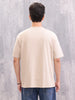 Brand Carrier Graphic Printed Oversized Fit T-Shirt | Beige