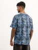 Classic Oversized AOP T-Shirt | Blue | WTS02HSOS1024S