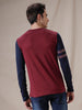 Raglan Long Sleeve Maroon T-Shirt