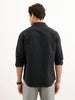 Regular Fit Striped Shirt  | Black