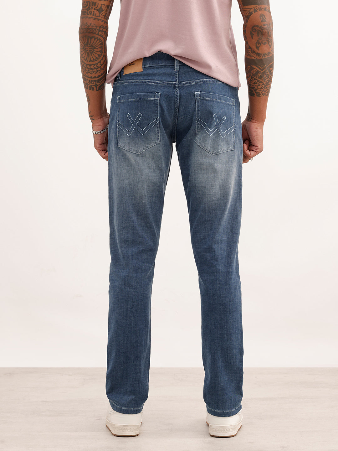 Slim Fit Faded Butter Denim Jeans | Light Blue