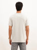 Slim Fit Placement Printed T-Shirt | Grey