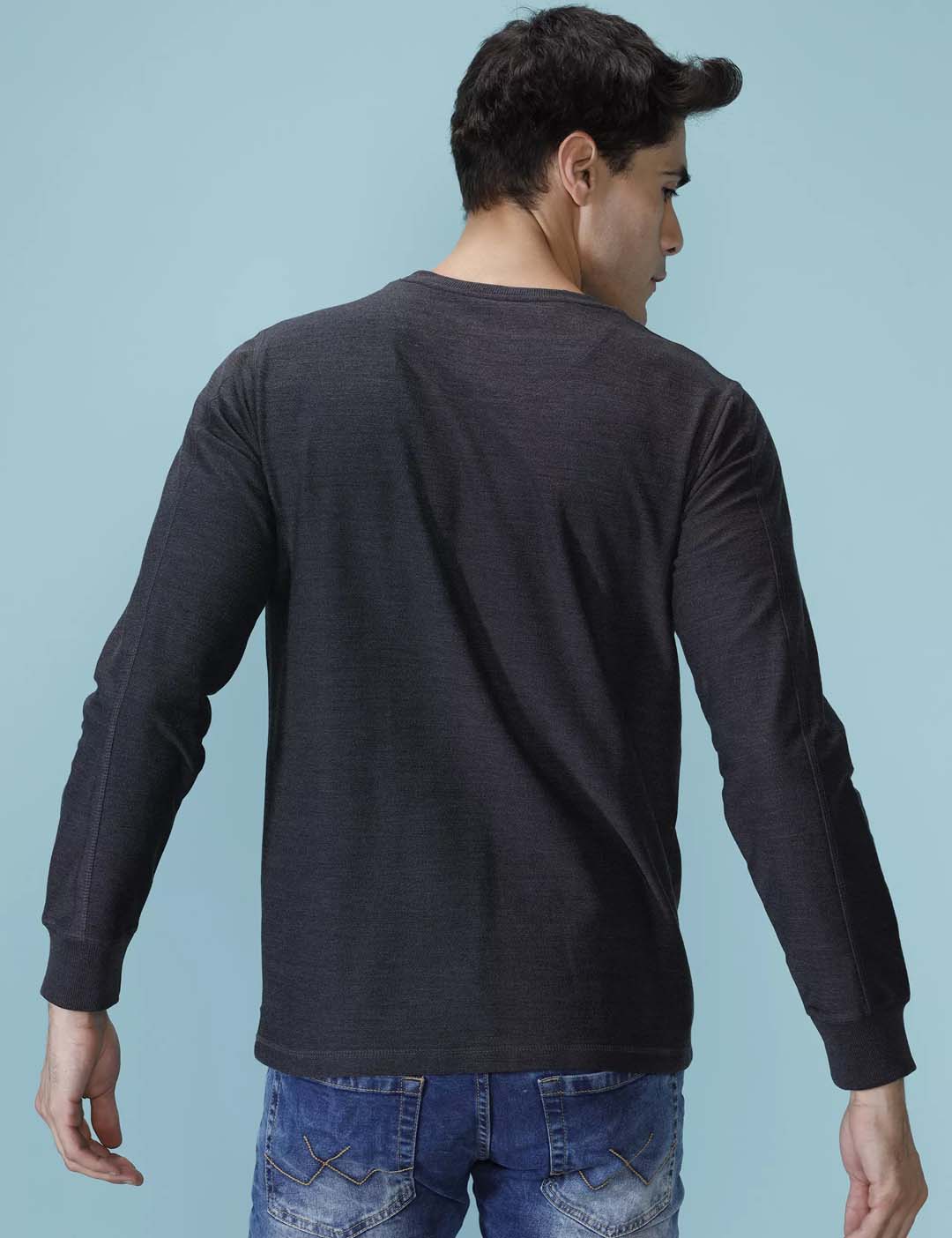 Knitted Comfort Solid Sweatshirt