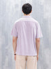 Wrogn Mens Casual Self Textured Oversized Shirt | Purple