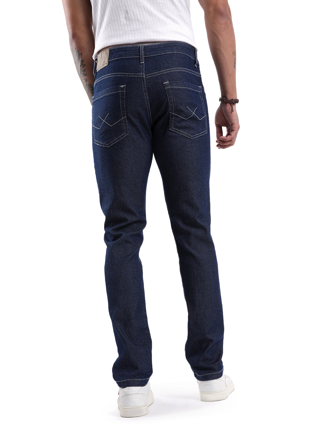 Basic Dark Blue Slim Fit Jeans