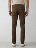 Solid Slim Fit Trouser | Brown